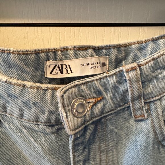 Zara high waist straight leg Mom jean - Picture 3 of 5